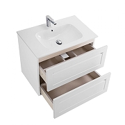 Тумба под раковину Art&Max Platino 80 AM-Platino-800-2C-SO-BM-Cer подвесная цвет Белый матовый-2