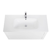 Тумба под раковину Art&Max Platino 90 AM-Platino-900-2C-SO-BL-Cer подвесная цвет Белый глянец-1