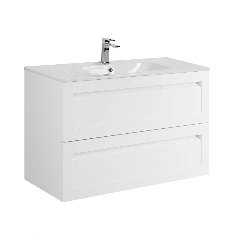 Тумба под раковину Art&Max Platino 90 AM-Platino-900-2C-SO-BM-Cer подвесная 