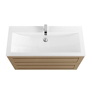 Тумба под раковину Art&Max Platino 90 AM-Platino-900-2C-SO-CM подвесная цвет Капучино матовый-1