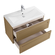 Тумба под раковину Art&Max Platino 90 AM-Platino-900-2C-SO-CM подвесная цвет Капучино матовый-2