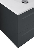 Тумба под раковину Art&Max Platino 90 AM-Platino-900-2C-SO-GM-Cer подвесная цвет Серый матовый-3