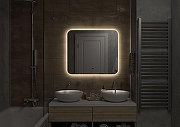 Зеркало Art&Max Ravenna 80 AM-Rav-800-700-DS-C с подсветкой с бесконтактным выключателем-3