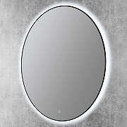 Зеркало Art&Max Sanremo 100 AM-San-1000-DS-F-Nero с подсветкой цвет Черный с сенсорным выключателем-3