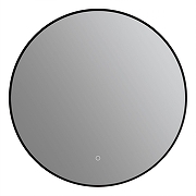 Зеркало Art&Max Sanremo 70 AM-San-700-DS-F-Nero с подсветкой цвет Черный с сенсорным выключателем