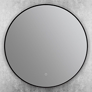 Зеркало Art&Max Sanremo 70 AM-San-700-DS-F-Nero с подсветкой цвет Черный с сенсорным выключателем-4