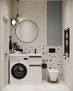 Зеркало Art&Max Sanremo 70 AM-San-700-DS-F-Nero с подсветкой цвет Черный с сенсорным выключателем-5