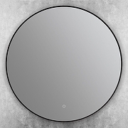 Зеркало Art&Max Sanremo 80 AM-San-800-DS-F-Nero с подсветкой цвет Черный с сенсорным выключателем-3