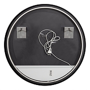 Зеркало Art&Max Sanremo 80 AM-San-800-DS-F-Nero с подсветкой цвет Черный с сенсорным выключателем-6