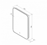 Зеркало Art&Max Siena 50 AM-Sie-500-700-DS-F с подсветкой с бесконтактным выключателем-8