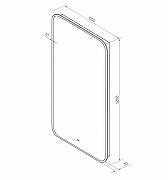 Зеркало Art&Max Siena 60 AM-Sie-600-1200-DS-F с подсветкой с бесконтактным выключателем-8