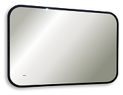 Зеркало Art&Max Siena S 120 AM-SieS-1200-800-DS-F с подсветкой цвет Черный с бесконтактным выключателем