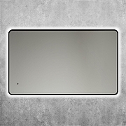 Зеркало Art&Max Siena S 60 AM-SieS-600-1000-DS-F с подсветкой цвет Черный с бесконтактным выключателем-3