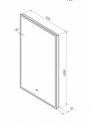 Зеркало Art&Max Sorrento 60 AM-Sor-600-1200-DS-F с подсветкой с бесконтактным выключателем-6