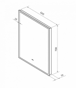 Зеркало Art&Max Sorrento 60 AM-Sor-600-700-DS-F с подсветкой с бесконтактным выключателем-8