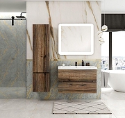 Шкаф пенал Art&Max Techno 40 L AM-Techno-1600-AC-SO-LW646-L подвесной цвет Дуб бомонд лофт