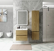 Шкаф пенал Art&Max Techno 40 R AM-Techno-1600-AC-SO-LW674-R подвесной цвет Дуб мадейра янтарь