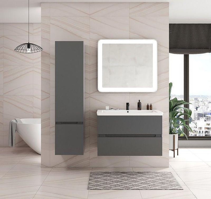 Шкаф пенал Art&Max Techno 40 L AM-Techno-1600-AC-SO-ZB815-L подвесной 