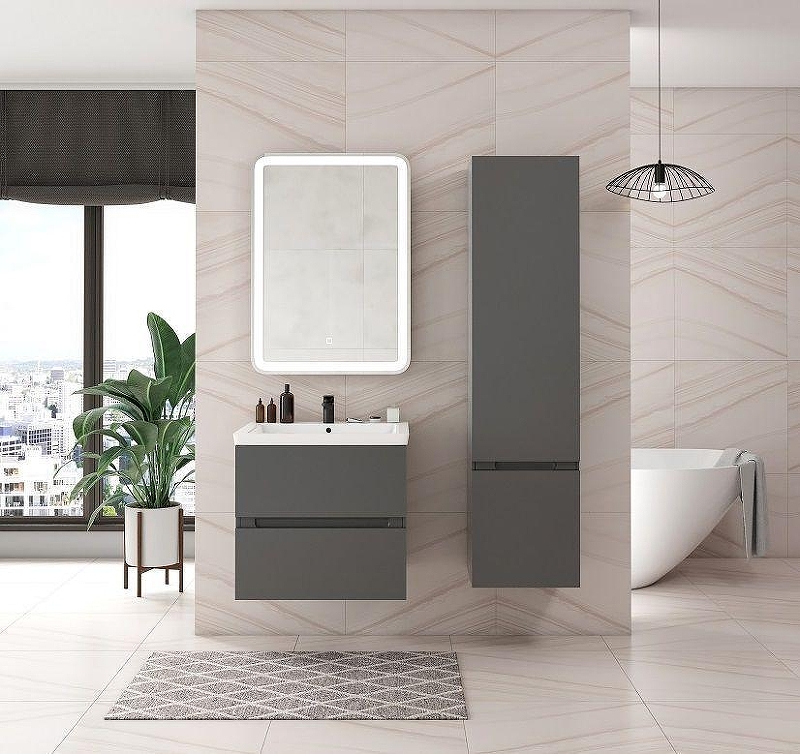 Шкаф пенал Art&Max Techno 40 R AM-Techno-1600-AC-SO-ZB815-R подвесной 