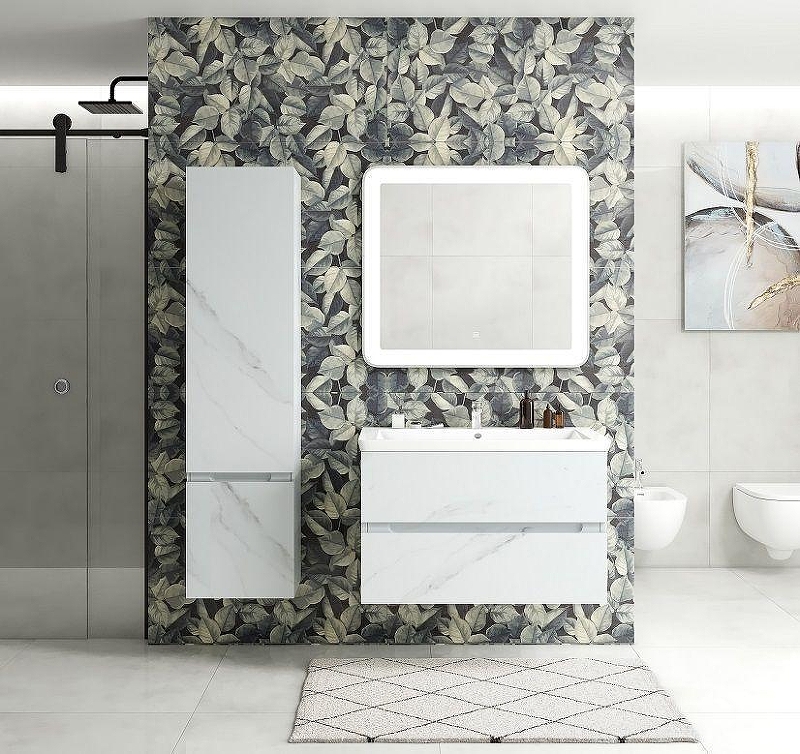 Шкаф пенал Art&Max Techno 40 L AM-Techno-1600-AC-SO-MR960-L подвесной 