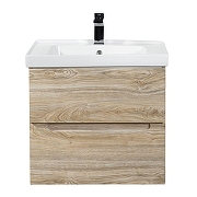Тумба под раковину Art&Max Techno 60 AM-Techno-600-2C-SO-LW823 подвесная цвет Дуб мелфорд