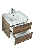 Тумба под раковину Art&Max Techno 70 AM-Techno-700-2C-SO-LW646 подвесная цвет Дуб бомонд лофт-2