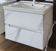 Тумба под раковину Art&Max Techno 70 AM-Techno-700-2C-SO-MR960 подвесная цвет Монти мрамор-5