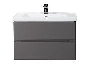 Тумба под раковину Art&Max Techno 90 AM-Techno-900-2C-SO-ZB815 подвесная цвет Смоки софт