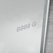 Зеркало Art&Max Terni 45 AM-Ter-450-1500-DS-F-T с подсветкой с сенсорным выключателем и часами-5