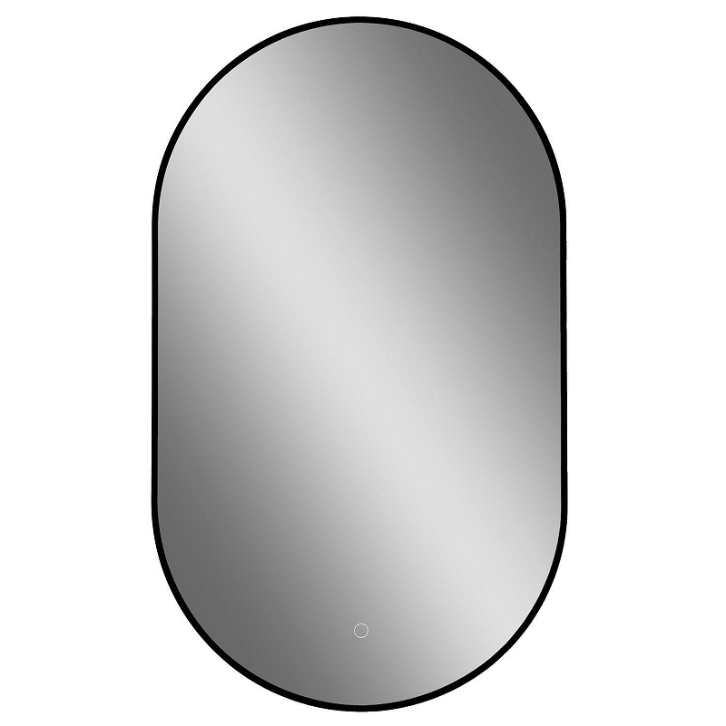 Зеркало Art&Max Torino 60 AM-Tor-600-1000-DS-Nero с подсветкой 