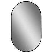 Зеркало Art&Max Torino 60 AM-Tor-600-1000-DS-Nero с подсветкой цвет Черный с сенсорным выключателем