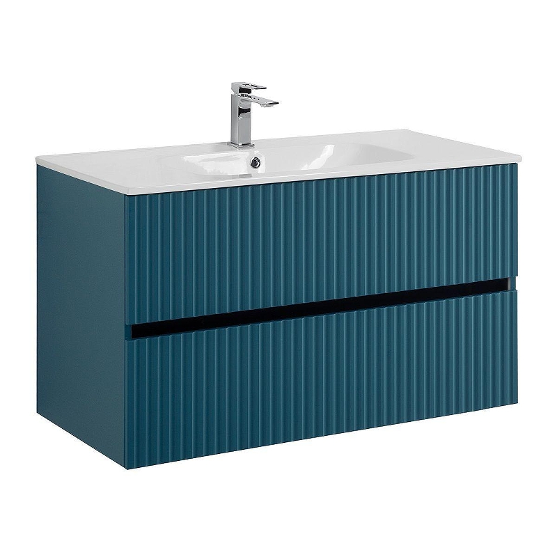 Тумба под раковину Art&Max Torino 100 AM-TORINO-1000-2C-SO-AQ-P подвесная 