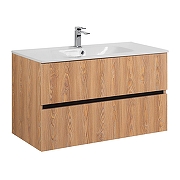 Тумба под раковину Art&Max Torino 100 AM-TORINO-1000-2C-SO-BR-P подвесная цвет Бран