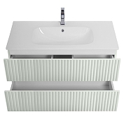 Тумба под раковину Art&Max Torino 100 AM-TORINO-1000-2C-SO-LO-P подвесная цвет Лотос-2