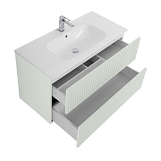 Тумба под раковину Art&Max Torino 100 AM-TORINO-1000-2C-SO-LO-P подвесная цвет Лотос-3