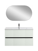 Тумба под раковину Art&Max Torino 100 AM-TORINO-1000-2C-SO-LO-P подвесная цвет Лотос-5