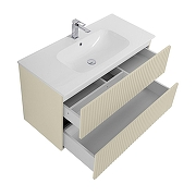 Тумба под раковину Art&Max Torino 100 AM-TORINO-1000-2C-SO-PA-P подвесная цвет Палом-3