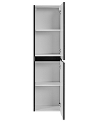 Шкаф пенал Art&Max Torino 40 AM-TORINO-1500-2A-SO-GF-P подвесной цвет Графит-2