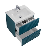 Тумба под раковину Art&Max Torino 60 AM-TORINO-600-2C-SO-AQ-P подвесная цвет Аквамарин-3