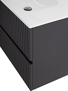 Тумба под раковину Art&Max Torino 60 AM-TORINO-600-2C-SO-GF-P подвесная цвет Графит-4