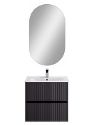 Тумба под раковину Art&Max Torino 60 AM-TORINO-600-2C-SO-GF-P подвесная цвет Графит-5