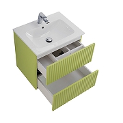 Тумба под раковину Art&Max Torino 60 AM-TORINO-600-2C-SO-MN-P подвесная цвет Мята-3