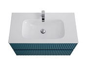 Тумба под раковину Art&Max Torino 80 AM-TORINO-800-2C-SO-AQ-P подвесная цвет Аквамарин-1