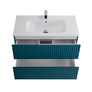 Тумба под раковину Art&Max Torino 80 AM-TORINO-800-2C-SO-AQ-P подвесная цвет Аквамарин-2