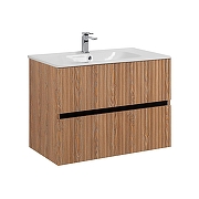 Тумба под раковину Art&Max Torino 80 AM-TORINO-800-2C-SO-BR-P подвесная цвет Бран