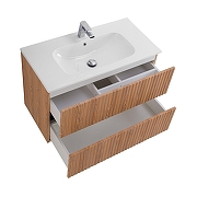 Тумба под раковину Art&Max Torino 80 AM-TORINO-800-2C-SO-BR-P подвесная цвет Бран-3