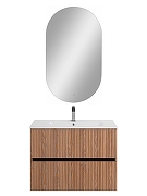 Тумба под раковину Art&Max Torino 80 AM-TORINO-800-2C-SO-BR-P подвесная цвет Бран-6