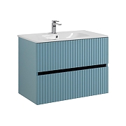 Тумба под раковину Art&Max Torino 80 AM-TORINO-800-2C-SO-NG-P подвесная цвет Ниагара