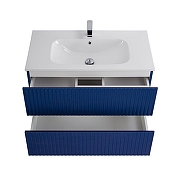 Тумба под раковину Art&Max Torino 80 AM-TORINO-800-2C-SO-SA-P подвесная цвет Сапфир-3