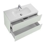 Тумба под раковину Art&Max Torino 90 AM-TORINO-900-2C-SO-LO-P подвесная цвет Лотос-3